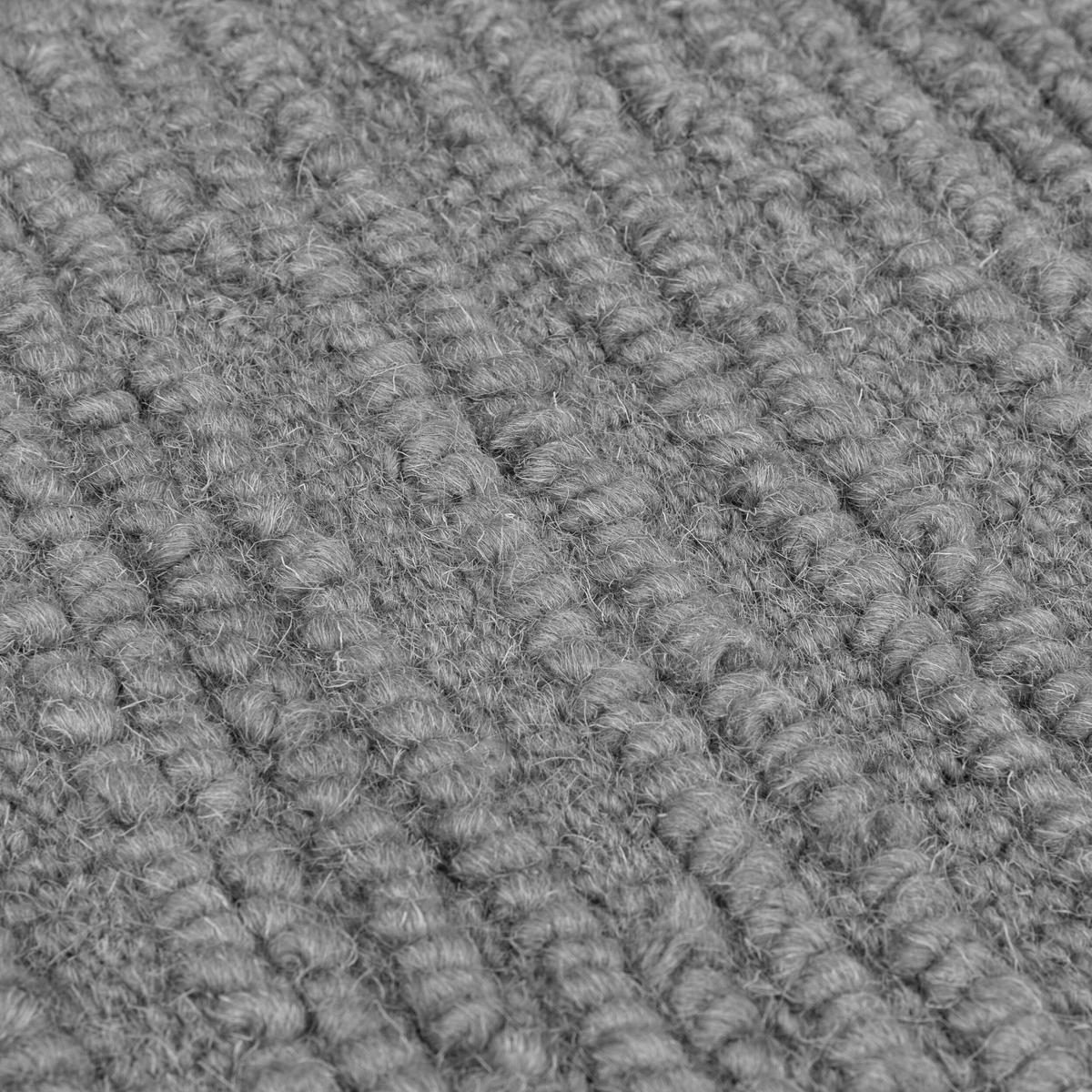 WOLLTEPPICH Boucle, Unifarben, Strapazierfähig, natürlich & pflegeleicht Grau Rechteckig 160x230 - Grau, Textil (160/230cm) - KADIMA DESIGN