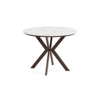 ESSTISCH EVO mit Felge - Multicolor/Weiß, Holzwerkstoff/Metall (100/100/76cm) - Meblini
