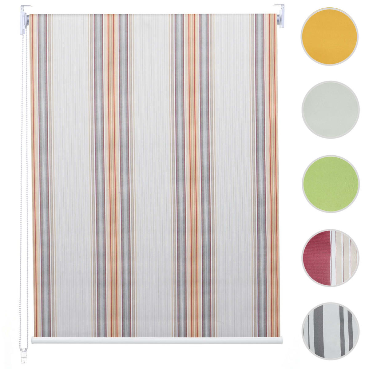 ROLLO Grau, Braun, Orange - Braun/Orange, Textil (50/160/7cm) - MCW