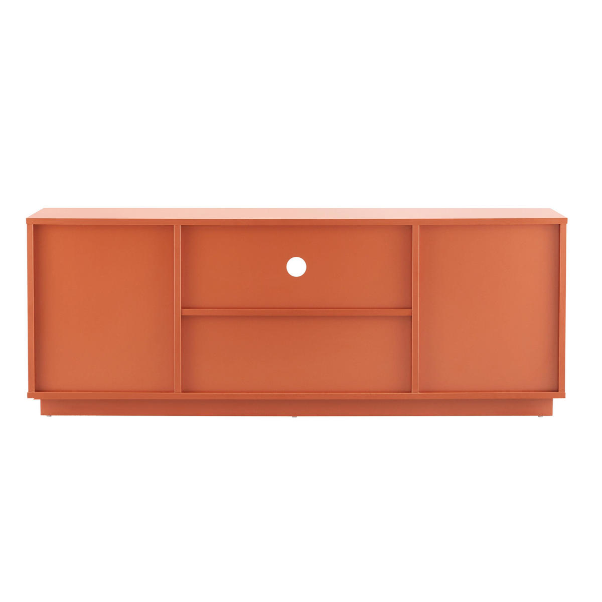 TV-SCHRANK 140 cm, Ziegelrot - Orange, Holz (40/52/140cm) - Oviala