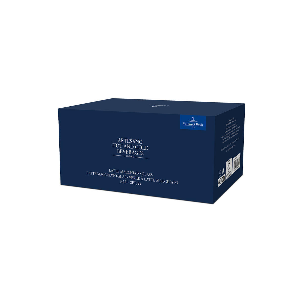 LATTE-MACCHIATO-GLÄSER Artesano Hot & Cold transparent 250 ml 2er Set - Transparent, Glas (0.25L) - Villeroy & Boch