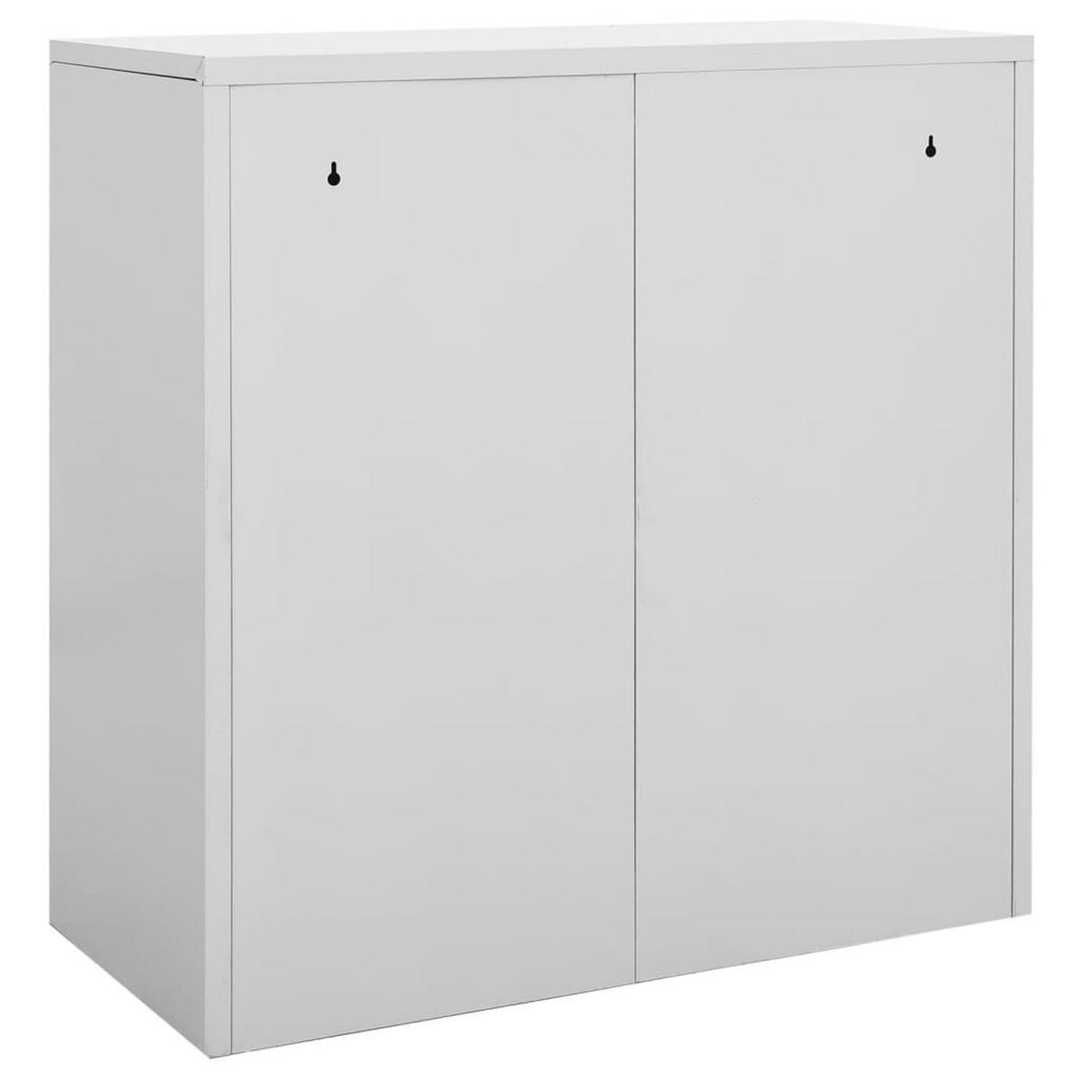 MEHRZWECKSCHRANK Sanders 90/45/92.5 cm - Grau, Metall (90/92.5/45cm) - Nettlife