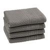 HANDTÜCHER, 4er-Set, 50x100 cm, 100% Baumwolle, Grau - Anthrazit, Textil (50/100cm) - Zollner