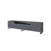 LOWBOARD ELIO-S 200x53x41 cm - Graphit - Schwarz/Graphitfarben, Holzwerkstoff (200/53/41cm) - ALTDECOR