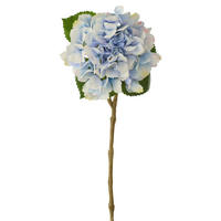 BLUME HORTENSIE GEFÜHLSECHT Blau - Blau, Kunststoff (62cm) - J-Line
