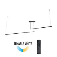 LED-HÄNGELEUCHTE Splint X2 Tunable White - Schwarz Hochglanz, Metall (2/100/2cm) - Lumicom