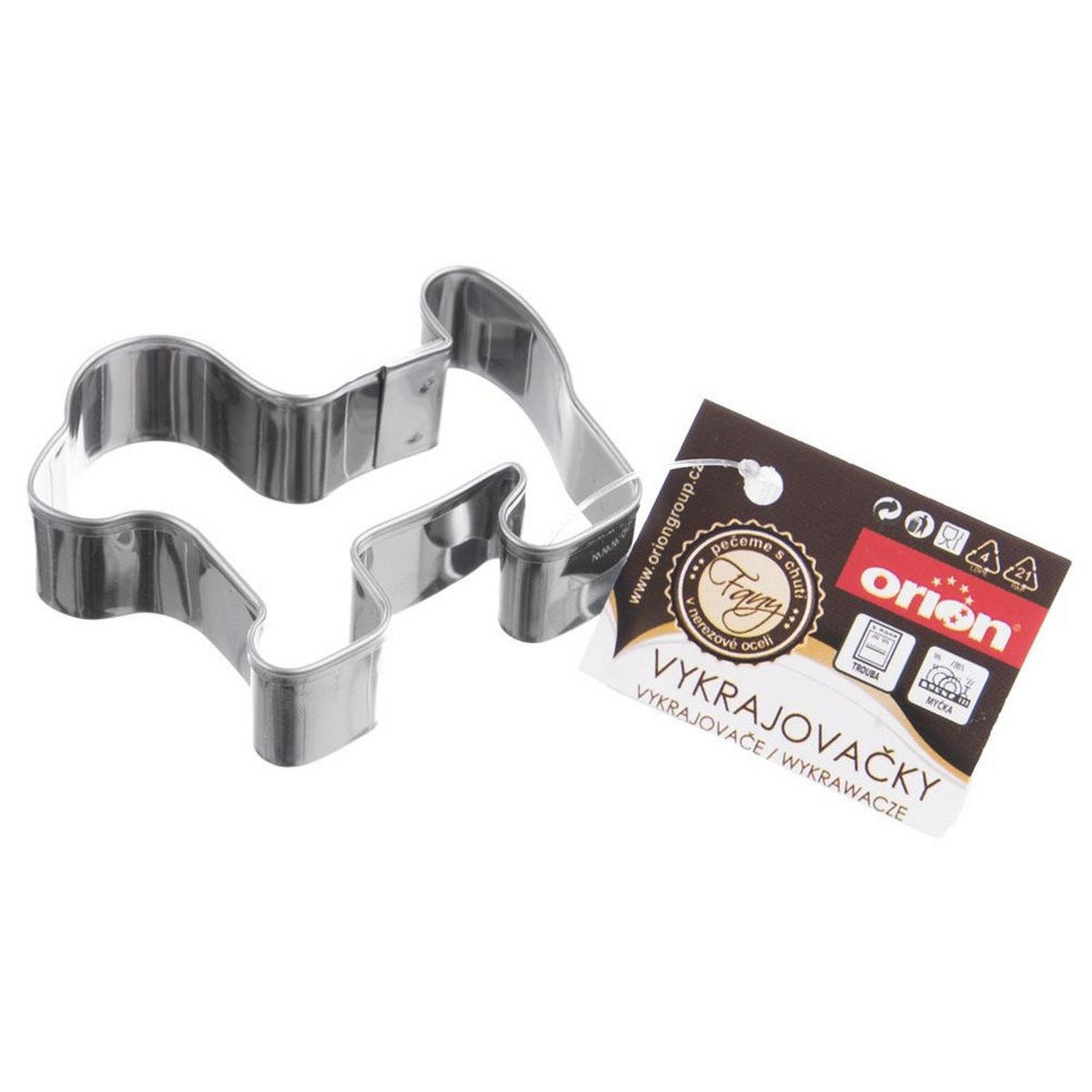 AUSSTECHFORM Hund 5,5 cm Silber - Silberfarben, Metall (4.5/1.5/5.5cm) - Orion 