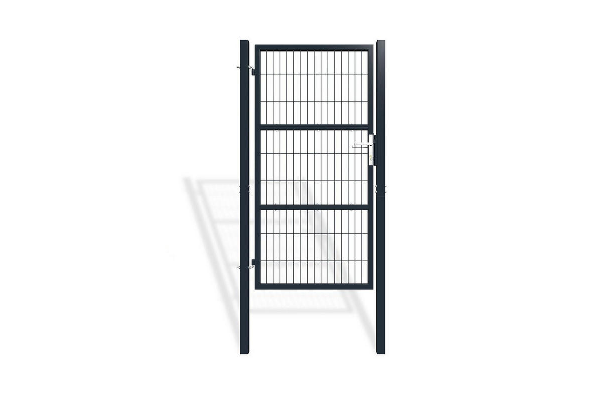 ZAUNTOR Razo grau 1m H.180cm Metall - Grau, Metall (106/186cm) - Casanoov