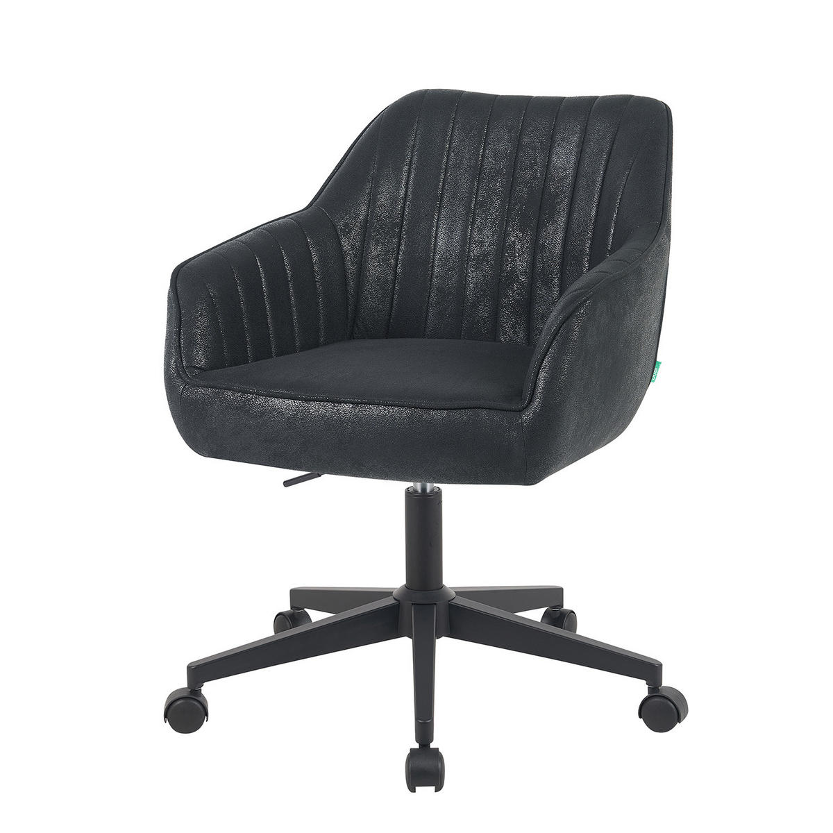BÜROSTUHL Mika-Elio 2er-Set - Schwarz, Textil/Metall (60/79/61cm) - DUBI Möbel