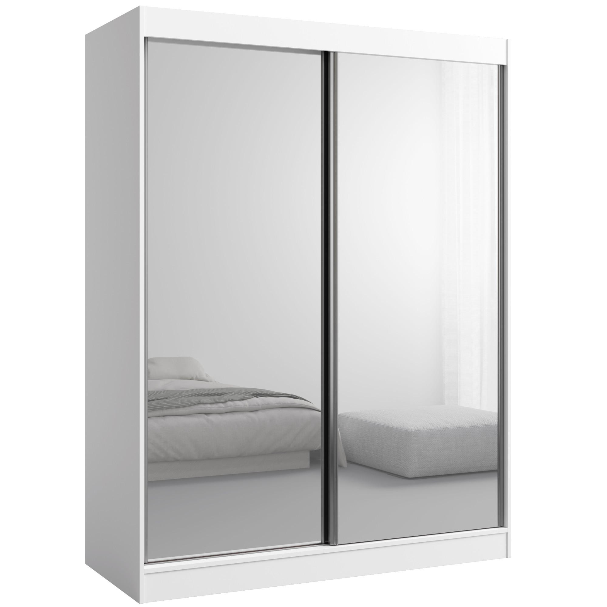 mzm24 Schiebetürenschrank Weiß 150x201x65 cm