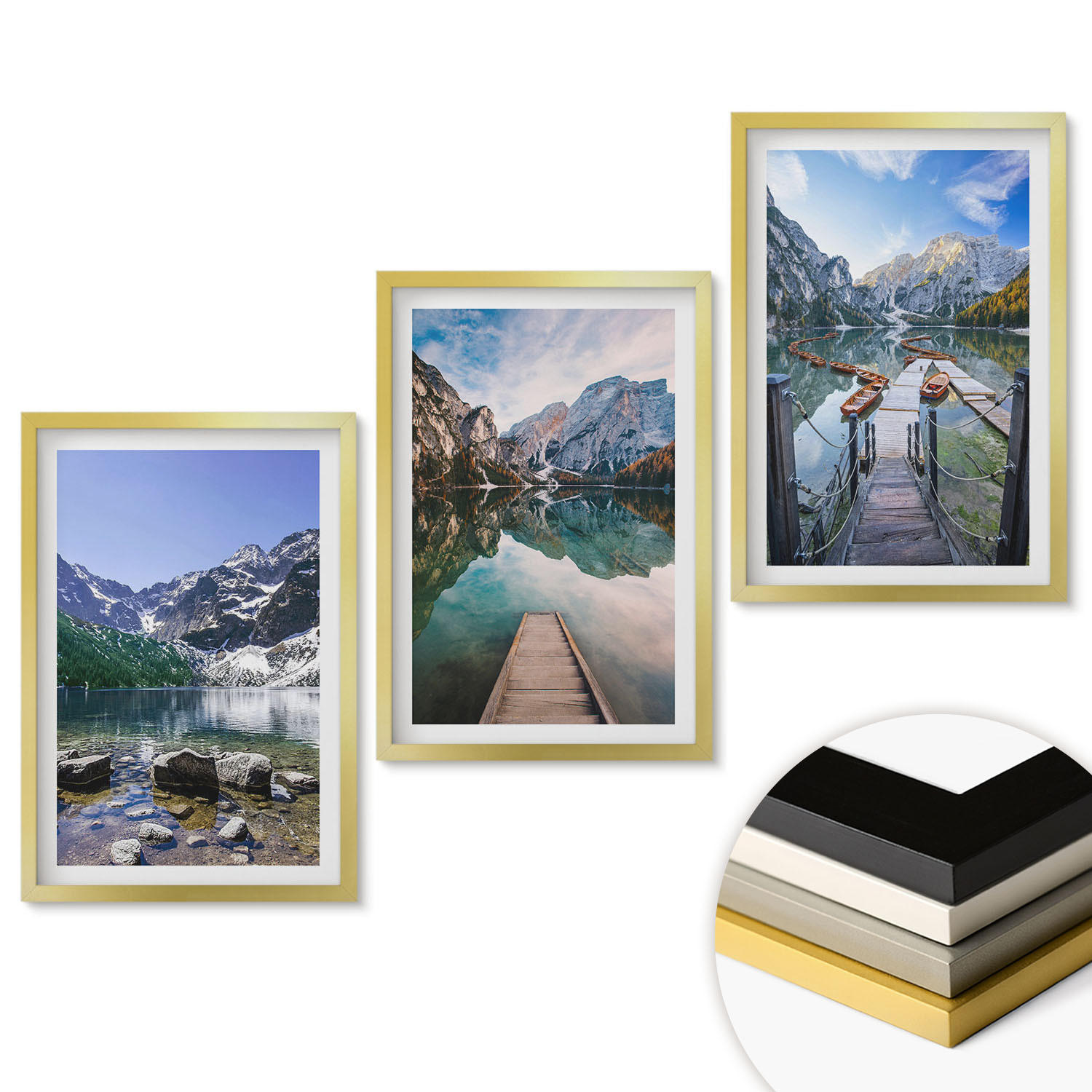 ArtPrintCave Wandbilder Gold 40x60 cm