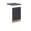 FRONTBLENDE R-Line Schwarz Beton 45 cm AP Anthrazit - Honigeiche/Eiche Wotan, Holzwerkstoff (45/57.2/1.6cm) - Vicco