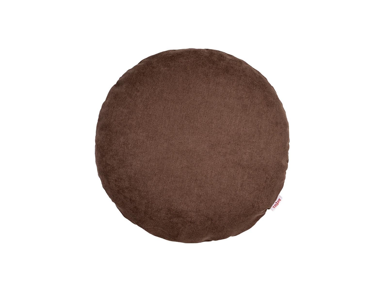 KISSENHÜLLE Rund FarbTon Chenille-Haptik kaffee-braun 40 cm Ø - Braun, Textil (40/40cm) - beties Heimtextil