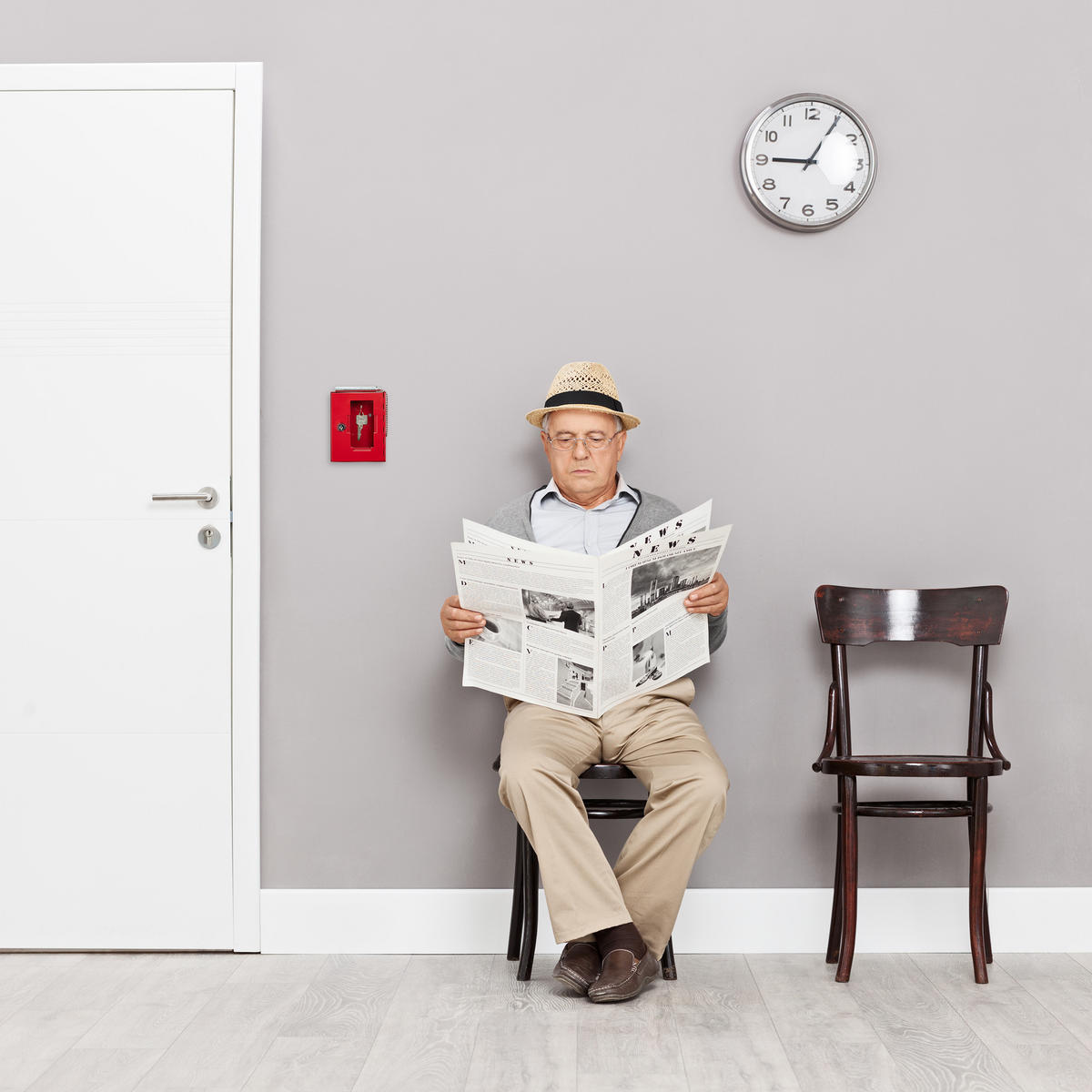 NÚDZOVÝ kľúčový box - červená, kov/sklo (12/15/4cm) - Relaxdays