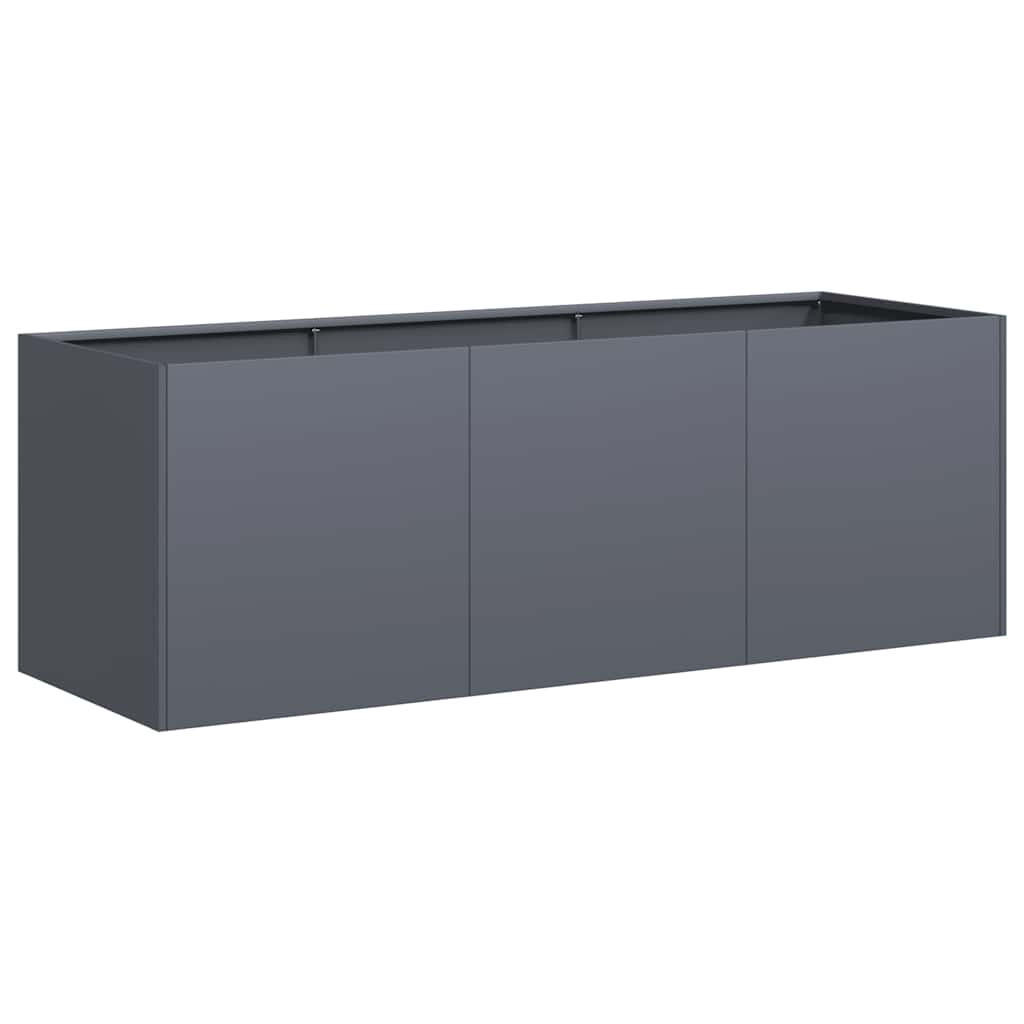PFLANZGEFÄSS Anthrazit 120/40/40 Cm Kaltgewalzter Stahl - Anthrazit, Metall (120/40/40cm) - vidaXL