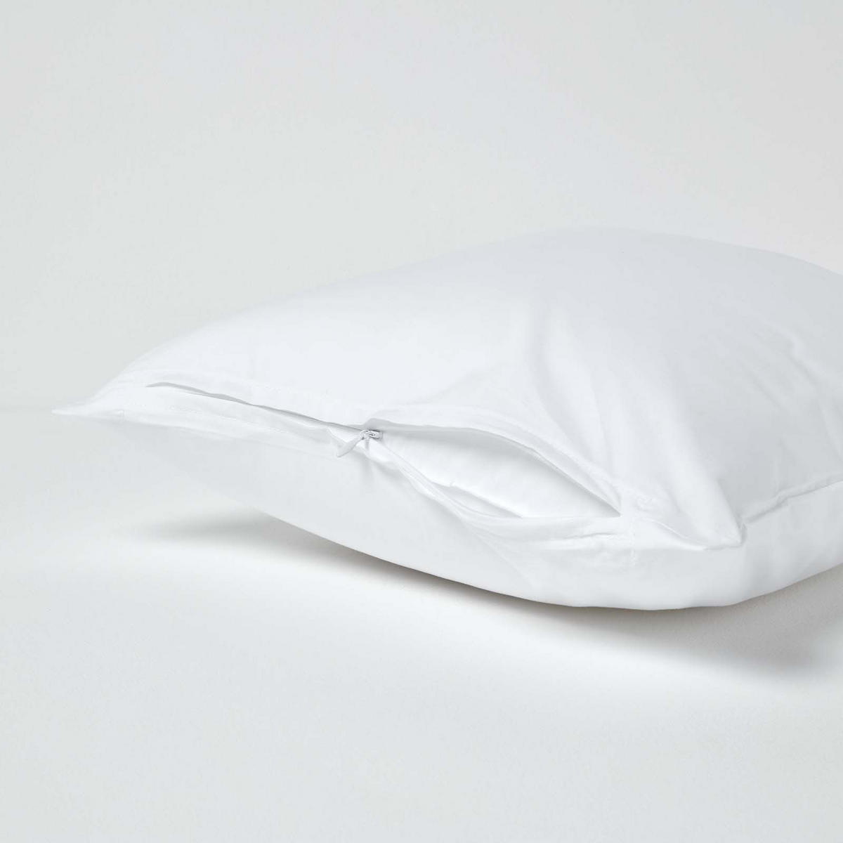 KISSENBEZUG Perkal, Ägyptische Baumwolle, Fadendichte 200 - Weiß, Textil (40/40cm) - Homescapes