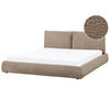 POLSTERBETT mit Lattenrost 180x200 cm Beige Vinay - Taupe, Textil (180/200cm) - Beliani