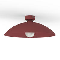 DECKENLEUCHTE - Rot, Metall (40/40/14.5cm) - Lumicom