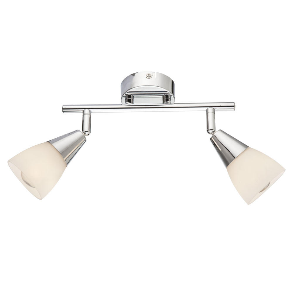 DECKENLEUCHTE Metall Chrom Silber - Silberfarben, Glas (25/8/11cm) - Globo Lighting