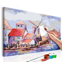 MALEN NACH ZAHLEN 50/40 cm - Multicolor, Textil (1.4/40cm) - KUNSTLOFT