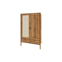KLEIDERSCHRANK MIT SCHUBLADE INA Wildeiche - Alteiche, Holz (108/175/60cm) - byoak