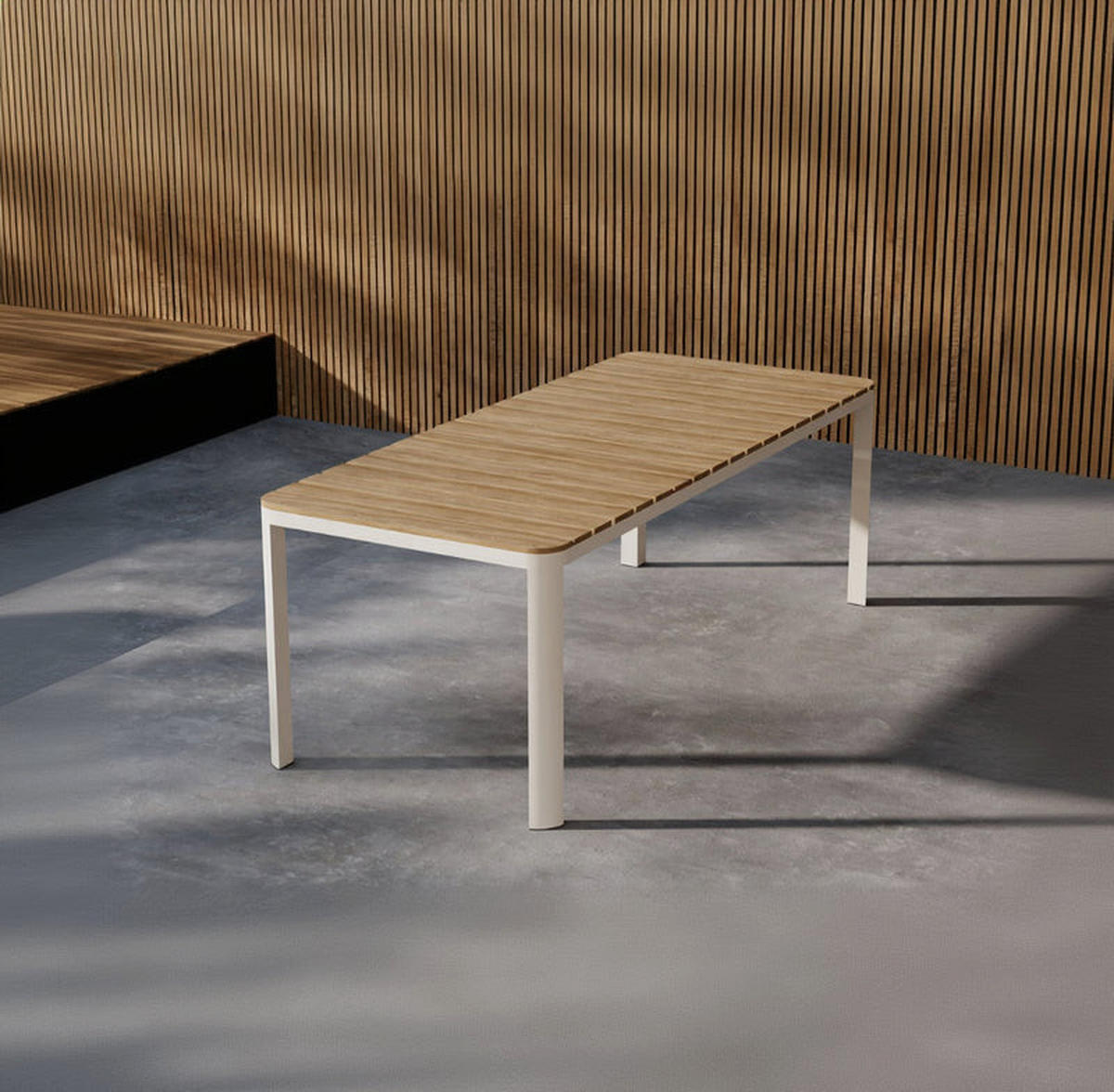 GARTENTISCH, Etna, Beige, Metall, 90 x 210 x 74 cm - Beige, Metall (210/90/74cm) - ebuy24