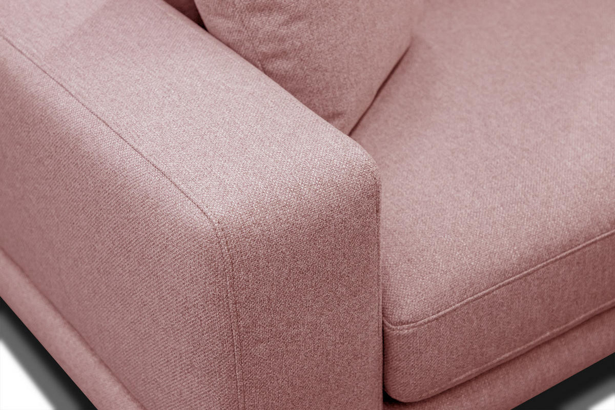 SOFA MEDIOLANE 2,5-Sitzer, hellrot - Hellrot, Holzwerkstoff/Textil (203/87/96cm) - Courtois Laville