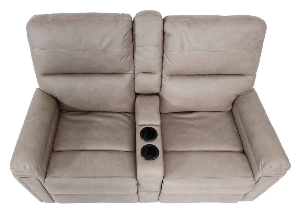 2ER KINOSESSEL Hellgrau - Hellgrau, Textil (157/102/166cm) - MCW