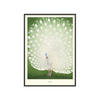 POSTER mit Rahmen A.P. Atelier - Peacock - Schwarz/Grün, Holz/Papier (50/70cm) - Poster&Frame