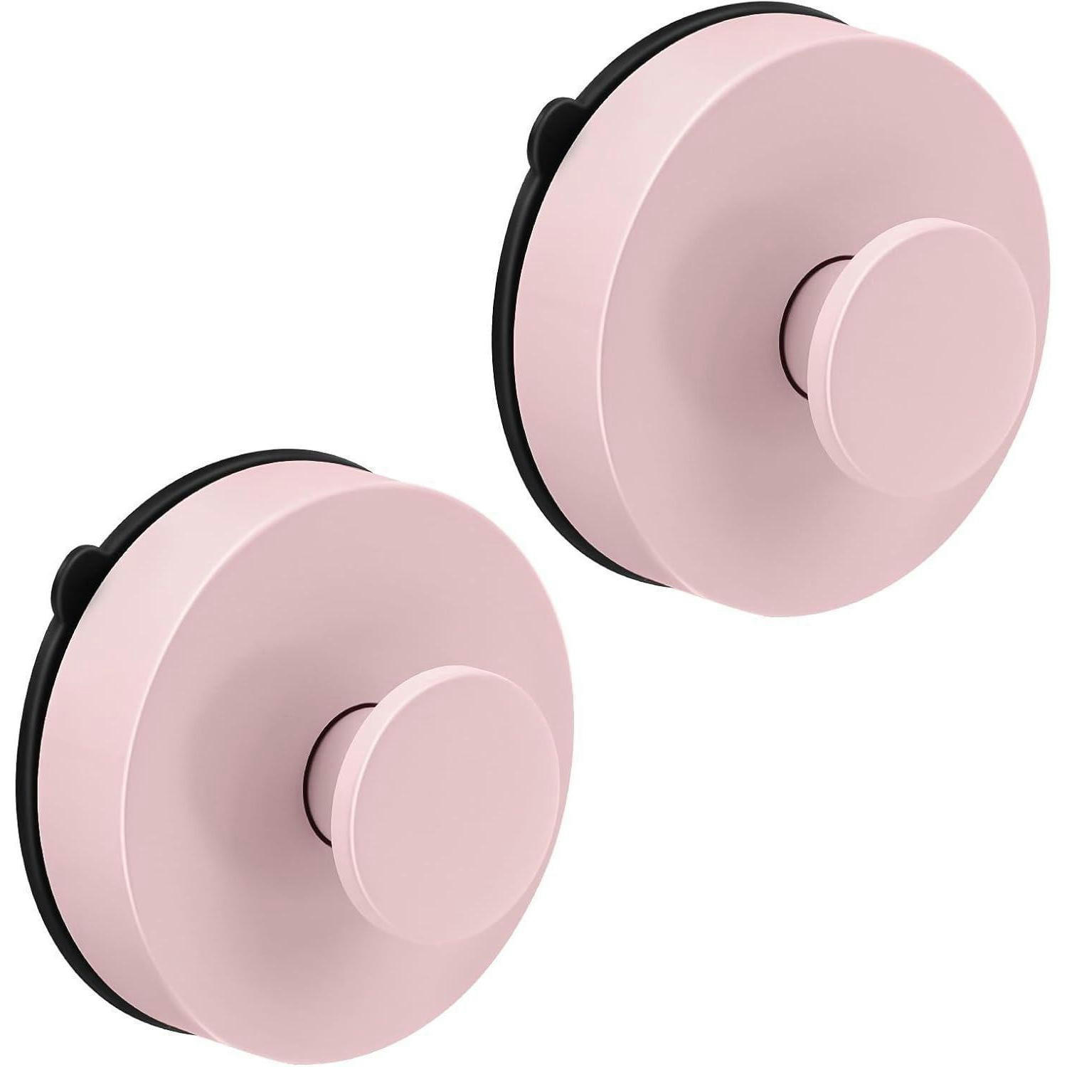 WANDHAKEN 2-teiliges Set Rosa - Rosa, Kunststoff (2.9/1.6/6.5cm)