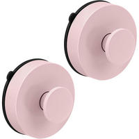 WANDHAKEN 2-teiliges Set Rosa - Rosa, Kunststoff (2.9/1.6/6.5cm)
