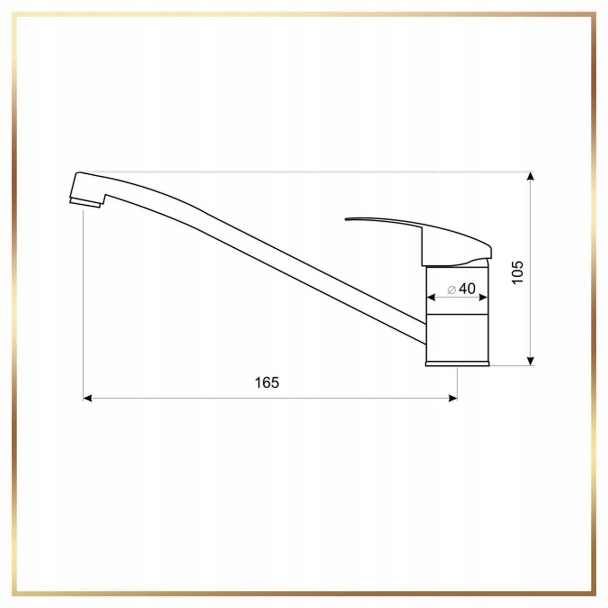WASCHTISCHKOMBI 43cm mit Waschbecken + Armatur + Siphon weiß - Weiß, Holzwerkstoff (43/80/25cm) - Stamar