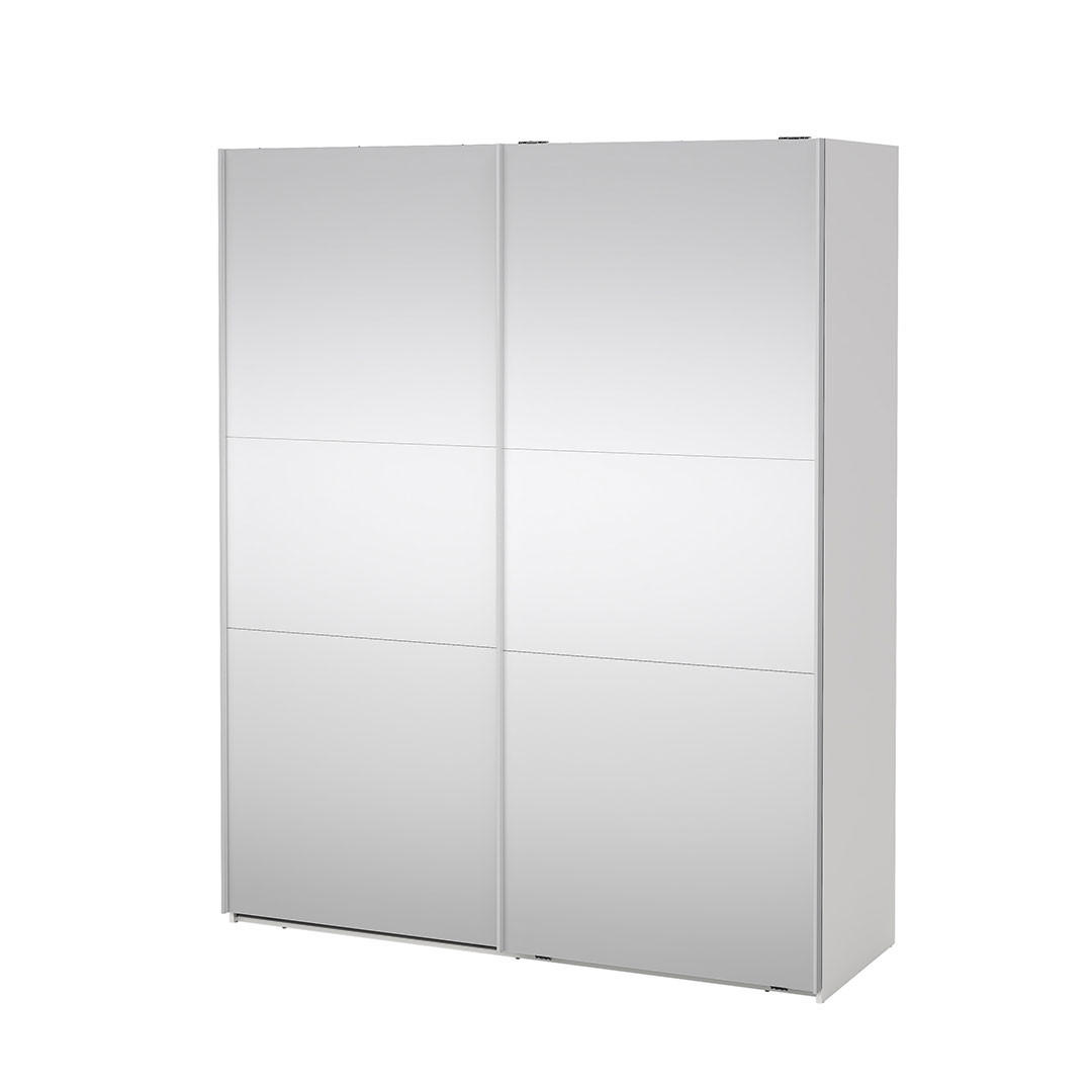 SCHIEBETÜRENSCHRANK, Como, Weiß, Holzwerkstoff, 179 x 67 x 221 cm - Weiß, Holzwerkstoff (179/221/67cm) - ebuy24