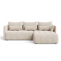 ECKSOFA Ardi Beige - Beige/Creme, Holz/Textil (245/182cm) - Graingold