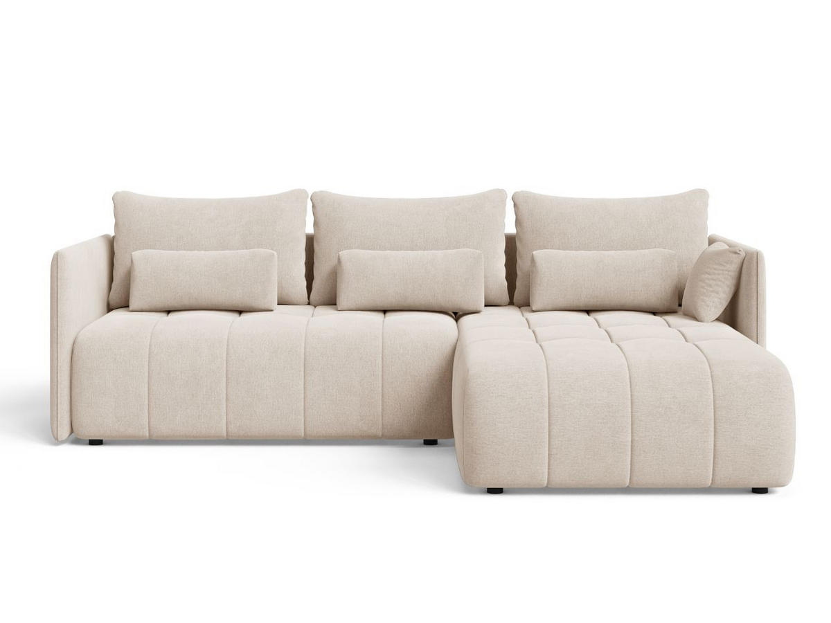 ECKSOFA Ardi Beige - Beige/Creme, Holz/Textil (245/182cm) - Graingold