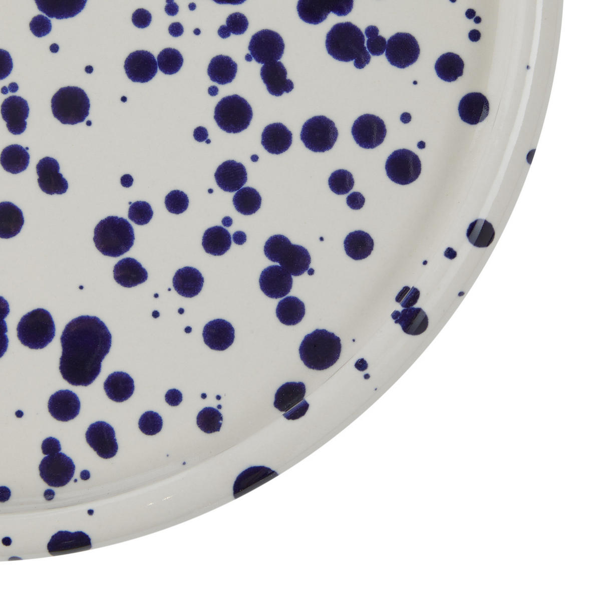 FRÜHSTÜCKSTELLER Boogy Splash - Dunkelblau, Keramik (21/21/2.3cm) - Butlers