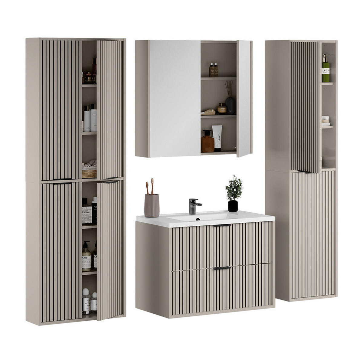 KOUPELNOVÝ NÁBYTEK Ruford Kašmír - kašmírová, kompozitní dřevo (80/57/45cm) - Vicco