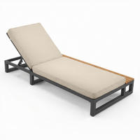 SONNENLIEGE aus Metall 184x79,5x73 cm in Beige mit 4-stufig verstellbarer Rückenlehne - Beige, Metall (79.5/73/184cm) - Modfu