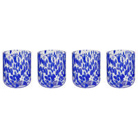 TRINKGLAS (6er-Set) Confetti - Blau, Glas (0.33L) - Butlers