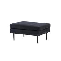 OTTOMANE BOOM Schwarz 90x70x49 cm - Schwarz, Textil (90/49/70cm) - FURNLUX