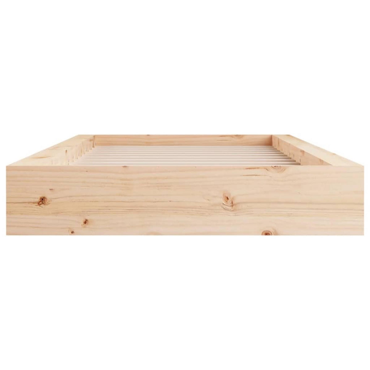 MASSIVHOLZBETT 90x190 cm - Braun, Holz - furnicato
