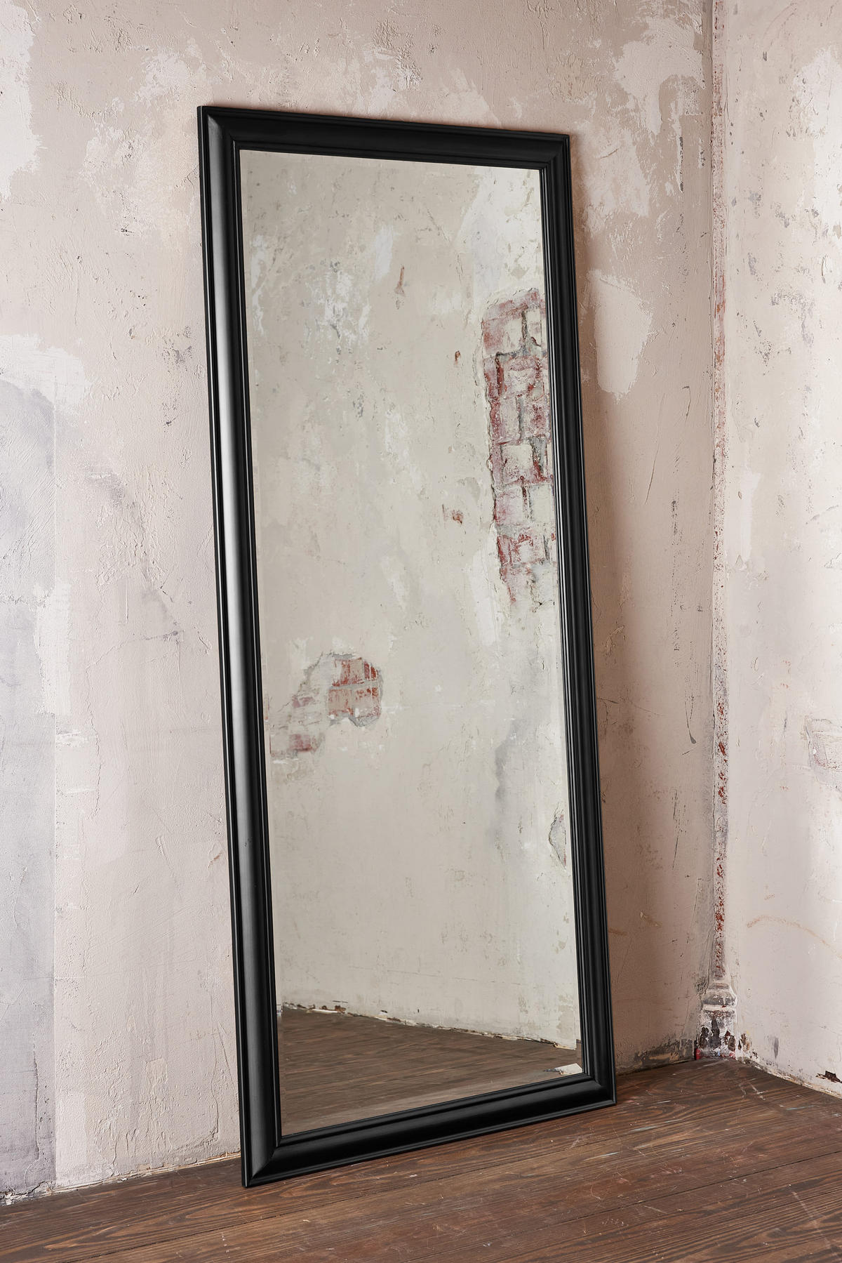 WANDSPIEGEL XL 180x80 cm, Schwarz, Holz - Schwarz, Holz (80/180/80cm) - dasmöbelwerk