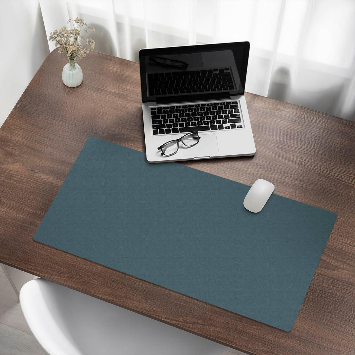 SCHREIBTISCHUNTERLAGE 90x45 cm Dark Blue - Dunkelblau, Kunststoff (1.6/90/45cm) - Wallfluent