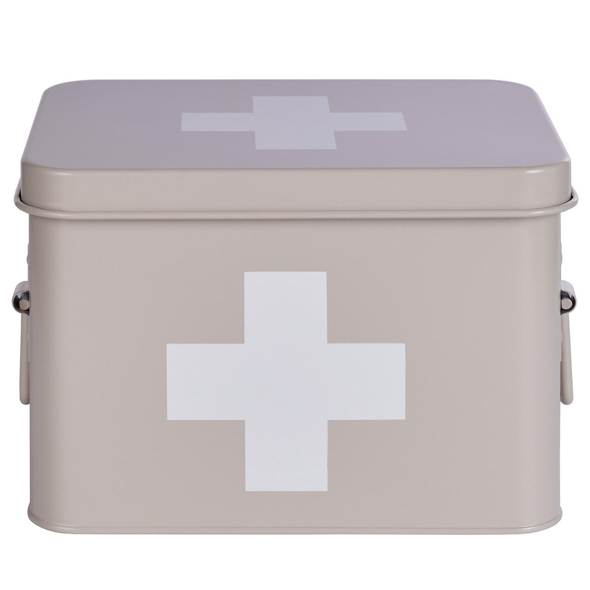 MEDIKAMENTENBOX Medic - Beige, Metall (16/16/22cm) - Butlers