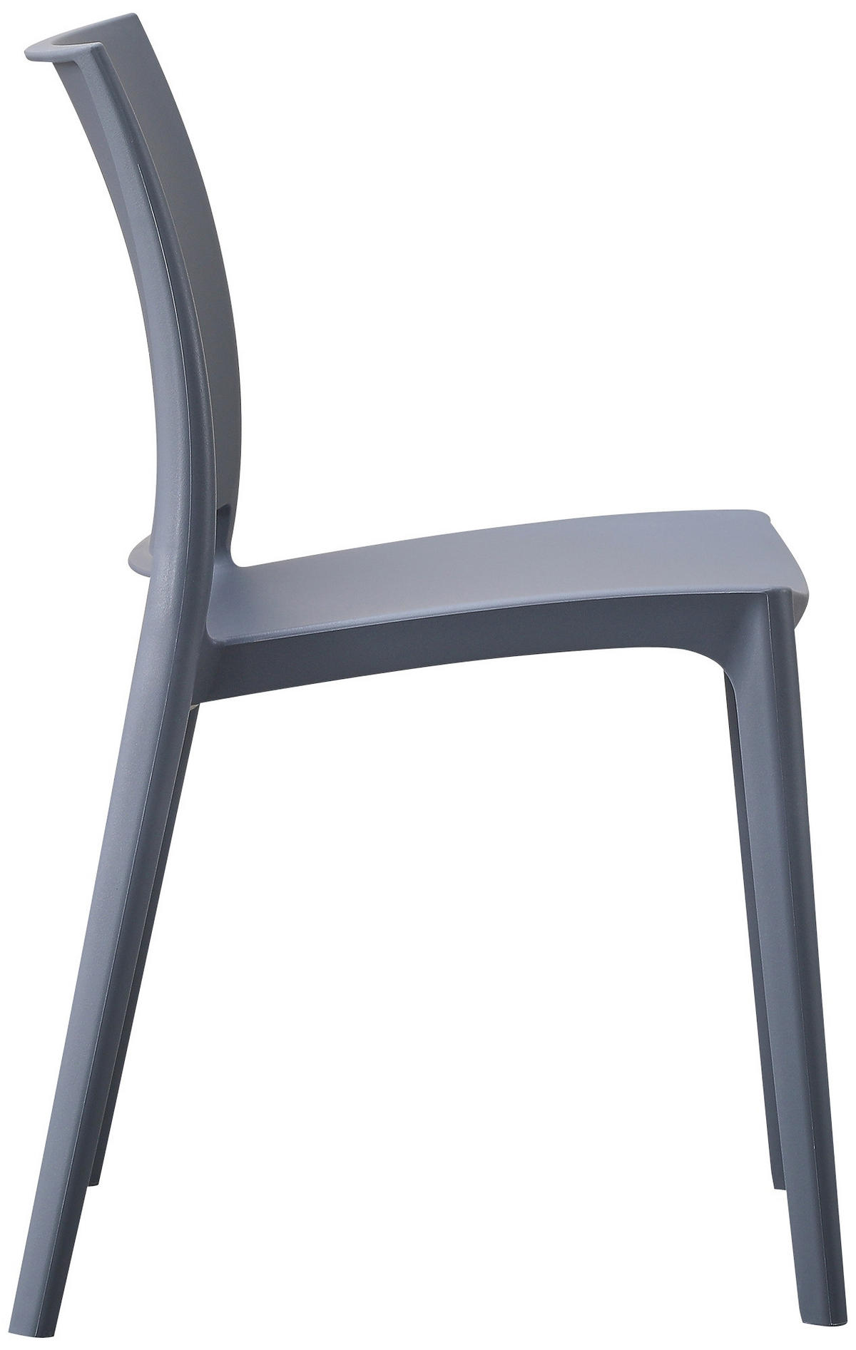 GARTENSTUHL Kunststoff Grau - Grau, Kunststoff (42/81/49cm) - CLP
