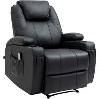 SESSEL Echtleder schwarz - Schwarz, Leder/Metall (83/105/94cm) - CLP