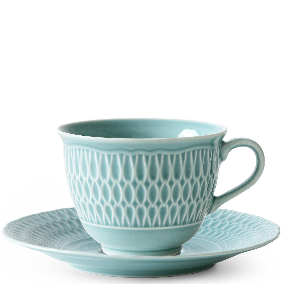 KAFFESERVICE CMIELOW SOFIA Kaffetassen-Set - Hellblau, Keramik (15.7/7.5/15.7cm) - KONSIMO®