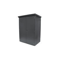 GERÄTESCHRANK Paul L 133/94/181 cm abschließbar, Stahl, für den Garten - Grau, Kunststoff (72/25/181cm) - Plats Outdoor solution