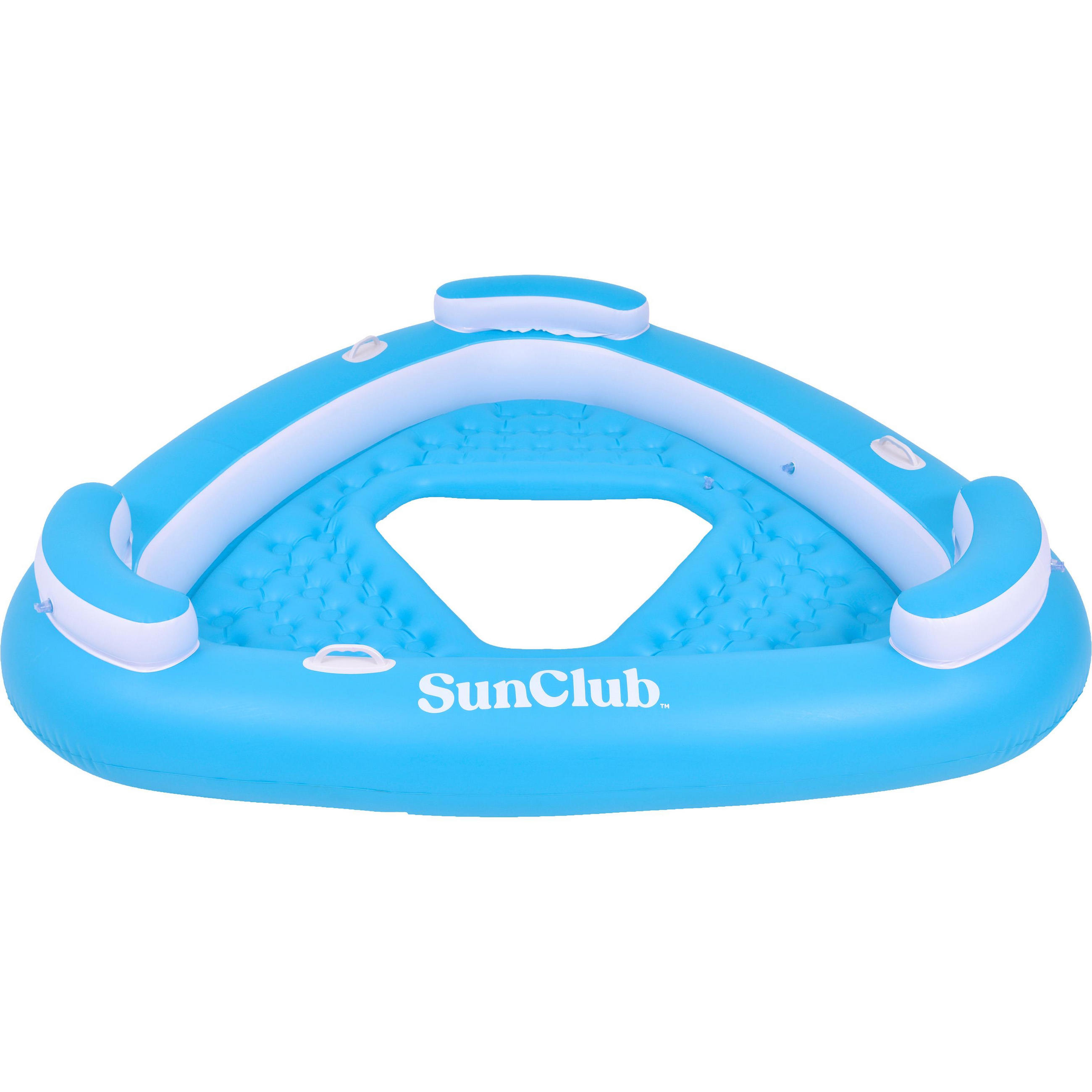 SCHWIMMSESSEL Dreiecks-Sessel Float 195x188x35 cm blau - Blau, Kunststoff (195/188/35cm)