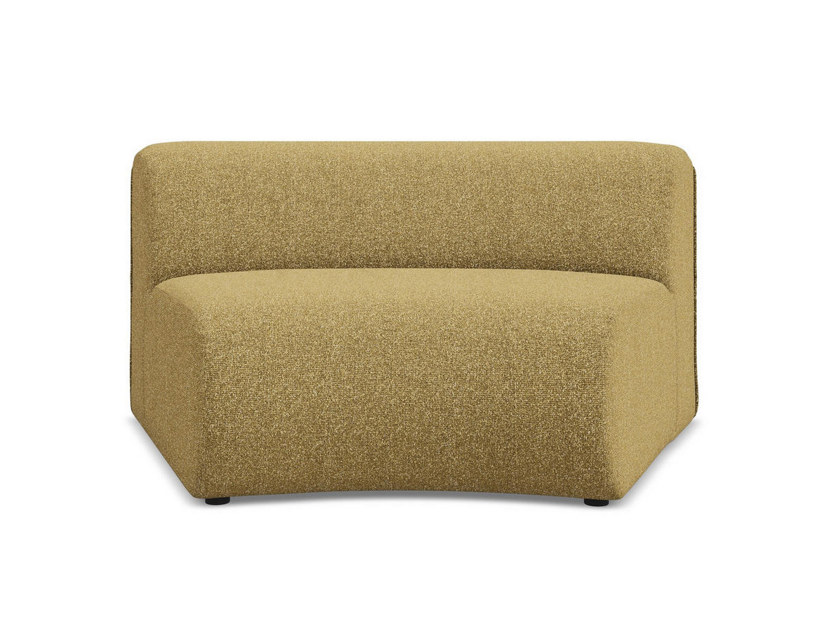 SOFAELEMENT Strukturstoff Stoff Gelb - Currygelb/Gelb, Kunststoff/Textil (147/70/89cm) - Makamii